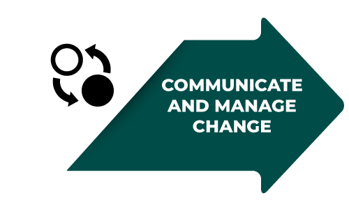 Communicate and manage change